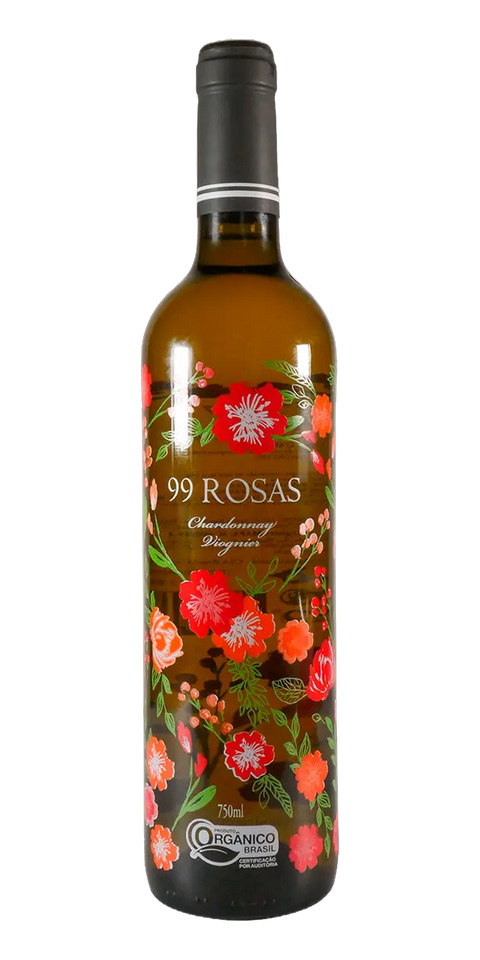 Garrafa do vinho 99 Rosas Edição Especial e Limitada Branco