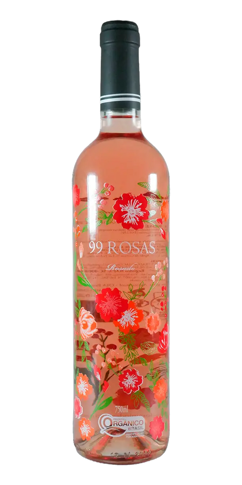 Garrafa do vinho 99 Rosas Edição Especial e Limitada Rosé