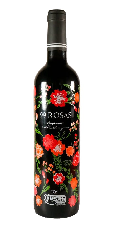 Garrafa do vinho 99 Rosas Edição Especial e Limitada Tinto