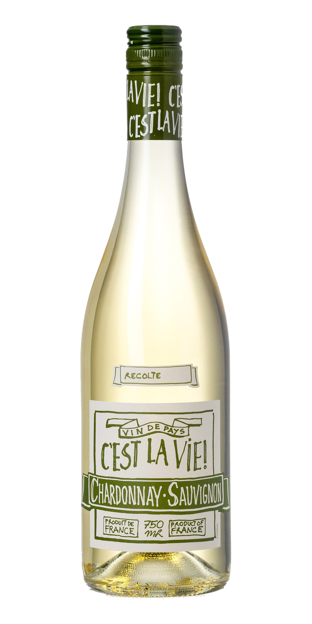 Garrafa do vinho Albert Bichot C’Est La Vie Branco