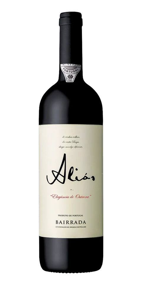 Garrafa do vinho Aliás DOC Bairrada Tinto