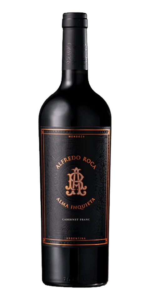 Garrafa do vinho Alma Inquieta Cabernet Franc 2021