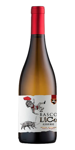 Garrafa do vinho Basco Loco Alvarinho