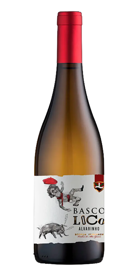 Garrafa do vinho Basco Loco Alvarinho