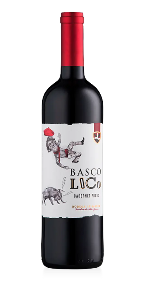 Garrafa do vinho Basco Loco Cabernet Franc