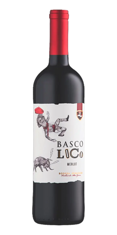 Garrafa do vinho Basco Loco Merlot