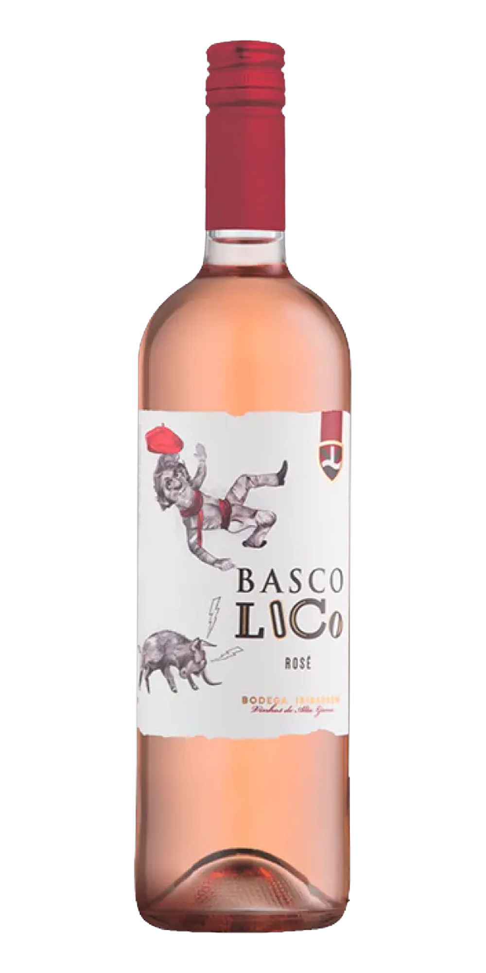 Garrafa do vinho Basco Loco Rosé