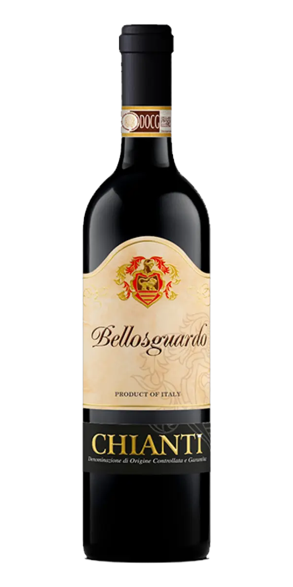 Garrafa do vinho Bellosguardo Chianti DOCG Toscana (Cantil de Palha)