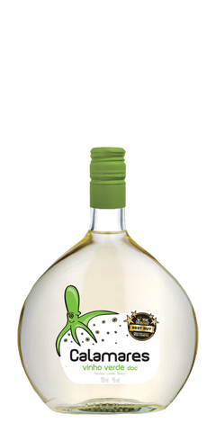 Garrafa do vinho Calamares Vinho Verde Branco