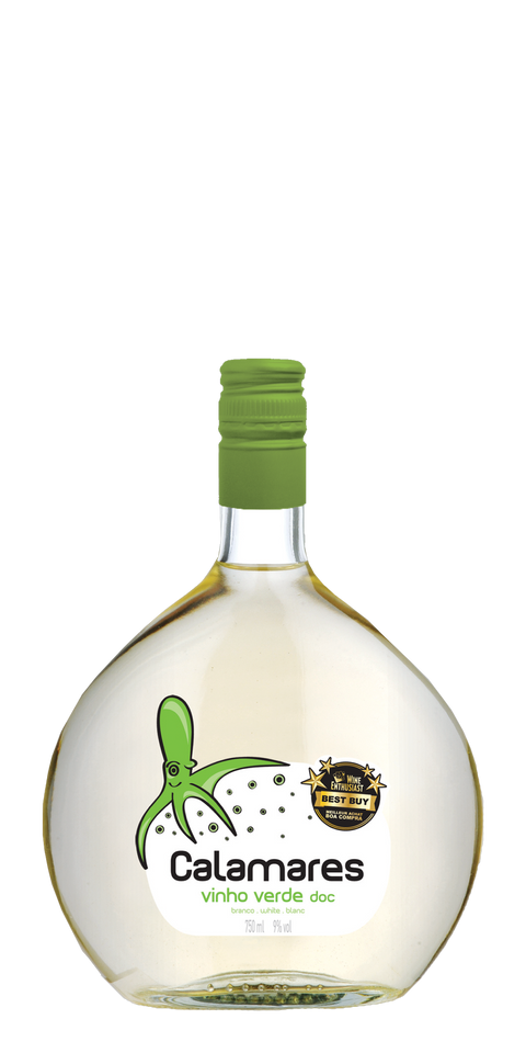 Garrafa do vinho Calamares Vinho Verde Branco
