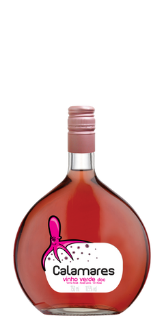 Garrafa do vinho Calamares Vinho Verde Rosé