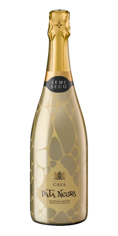 Garrafa do vinho Cava Pata Negra Demi Sec
