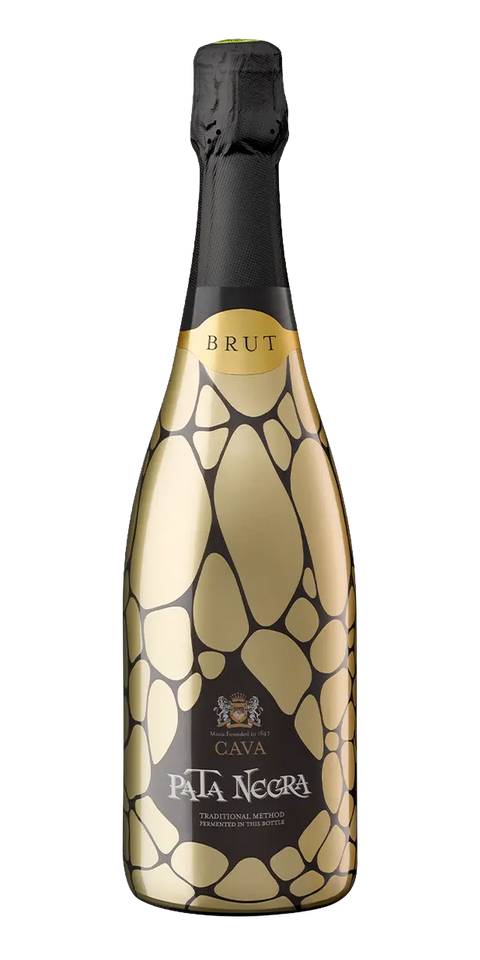 Garrafa do vinho Cava Pata Negra Extra Brut