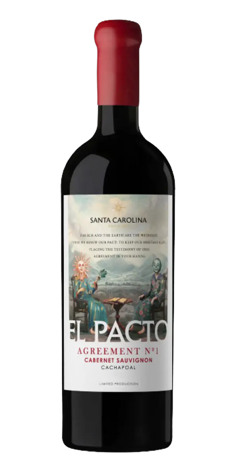 Garrafa do vinho El Pacto Acordo N. 1 Cabernet Sauvignon