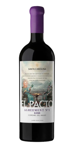 Garrafa do vinho El Pacto Acordo N. 3 Blend