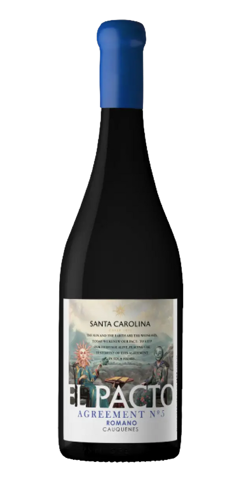 Garrafa do vinho El Pacto Acordo N. 5 Romano
