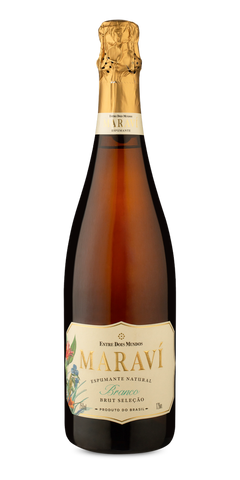 Garrafa do vinho Entre Dois Mundos Maraví Brut Branco