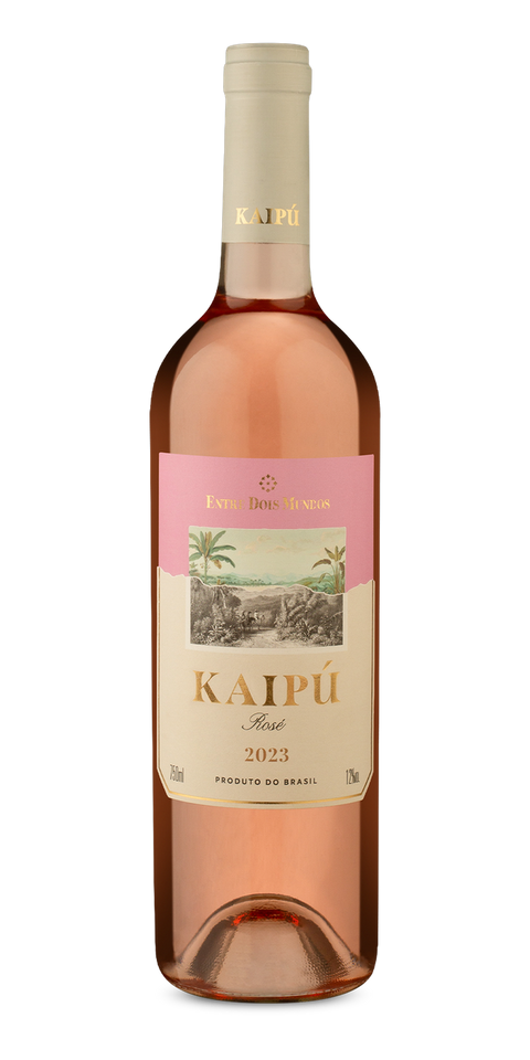 Garrafa do vinho Entre Dois Mundos Maraví Brut Rosé