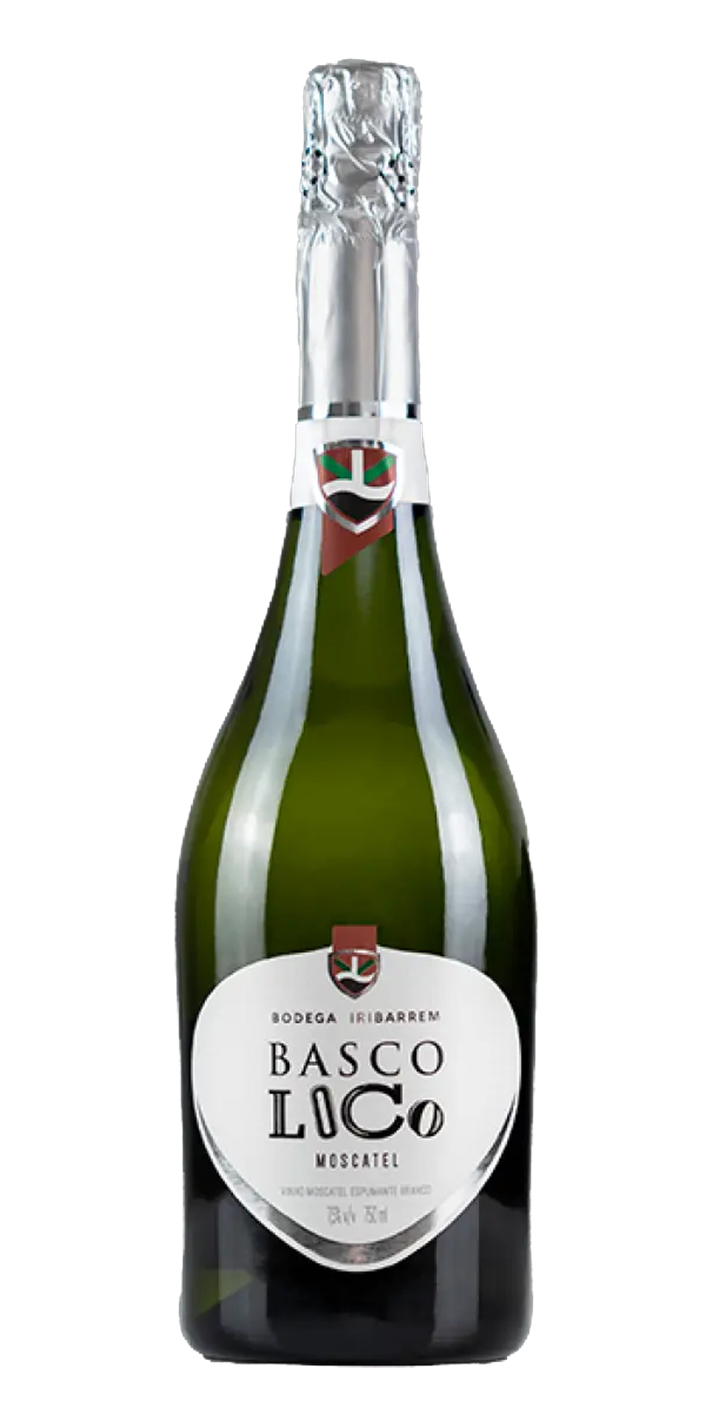 Garrafa do vinho Espumante Branco Basco Loco Moscatel