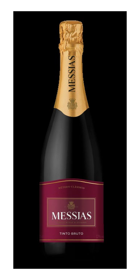 Garrafa do vinho Espumante Messias Extra Brut (Tinto)
