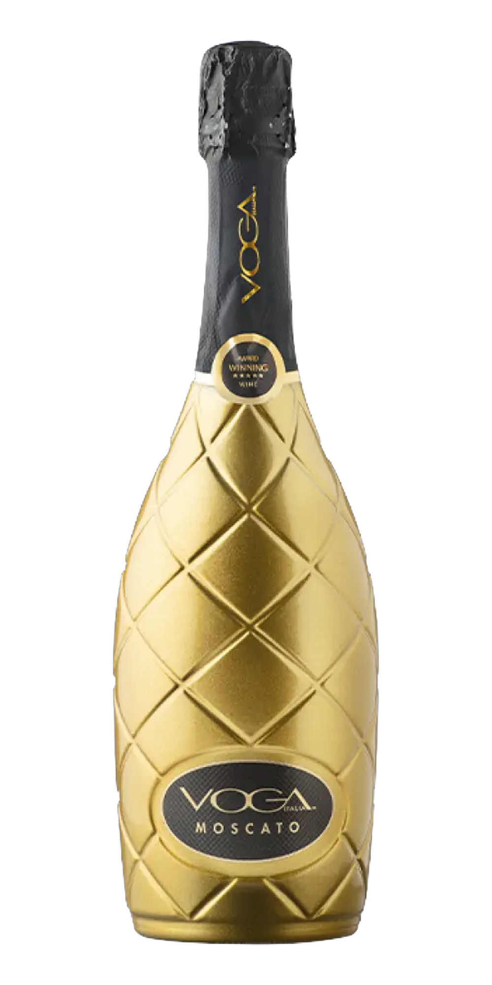 Garrafa do vinho Espumante Moscato Voga Gold Special Edition