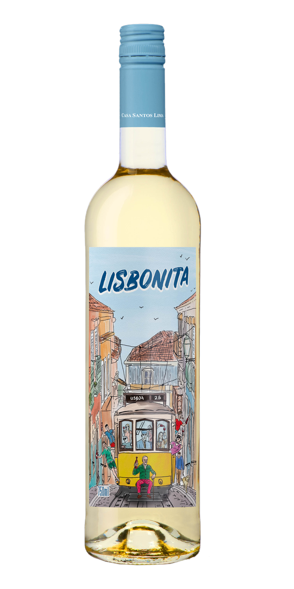 Garrafa do vinho Lisbonita Branco
