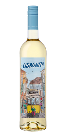 Garrafa do vinho Lisbonita Branco