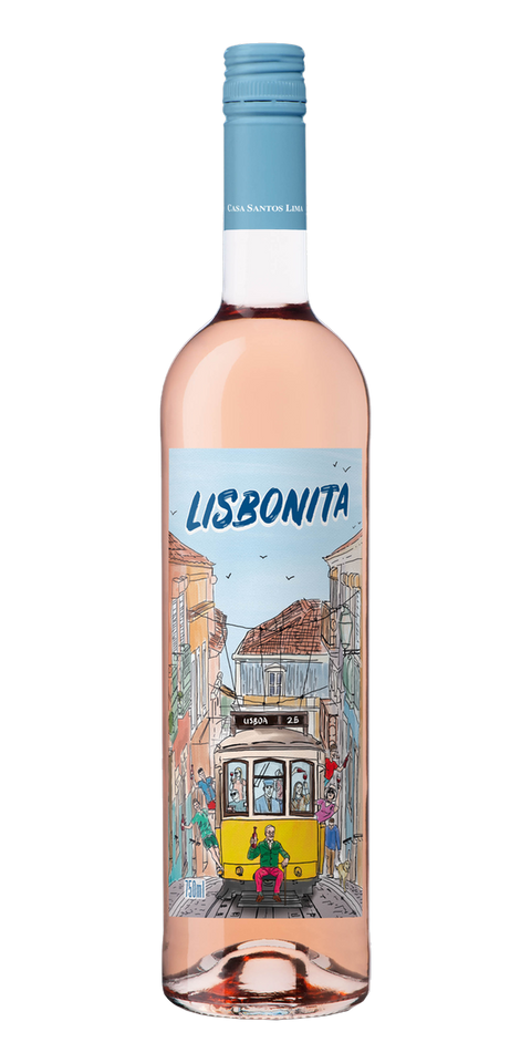 Garrafa do vinho Lisbonita Rosé