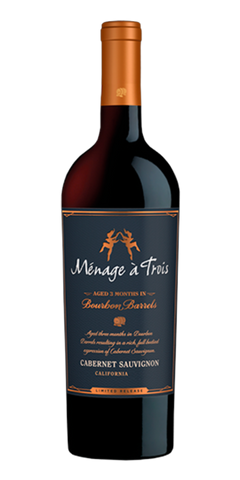 Garrafa do vinho Ménage à Trois Bourbon Barrel