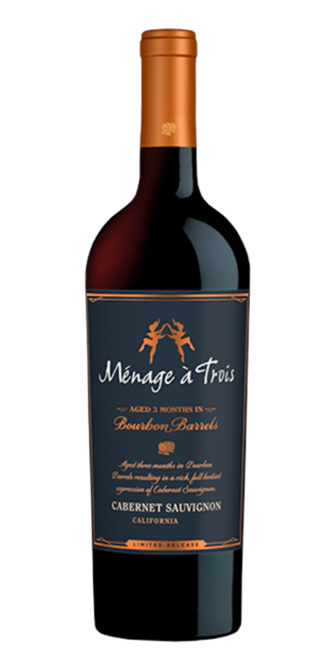 Garrafa do vinho Ménage à Trois Bourbon Barrel