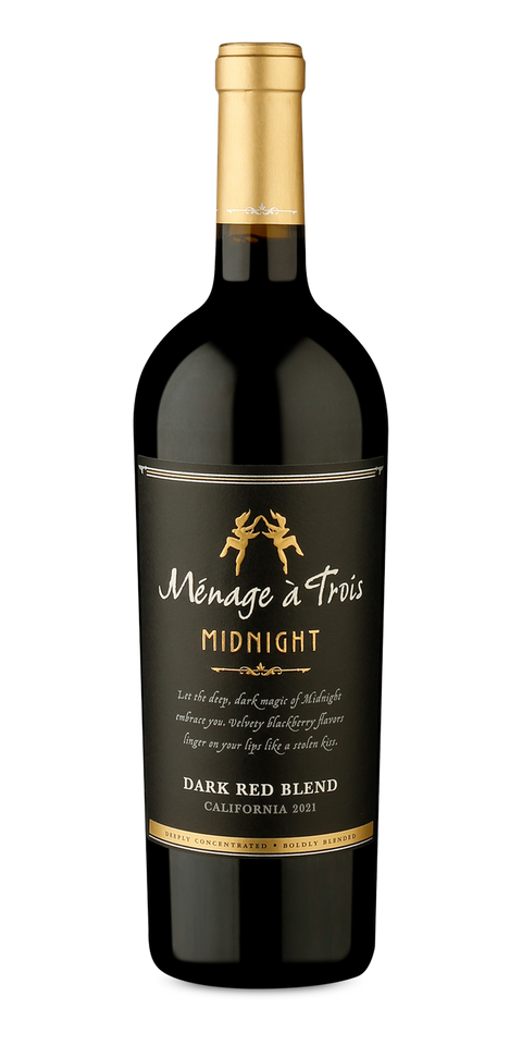 Garrafa do vinho Ménage à Trois Midnight