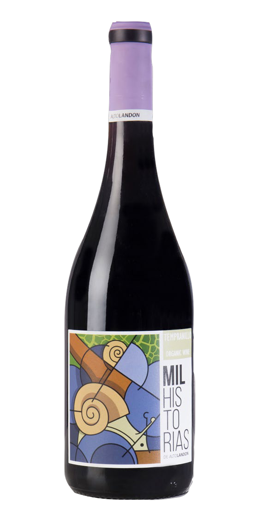 Garrafa do vinho Mil Historias Tempranillo