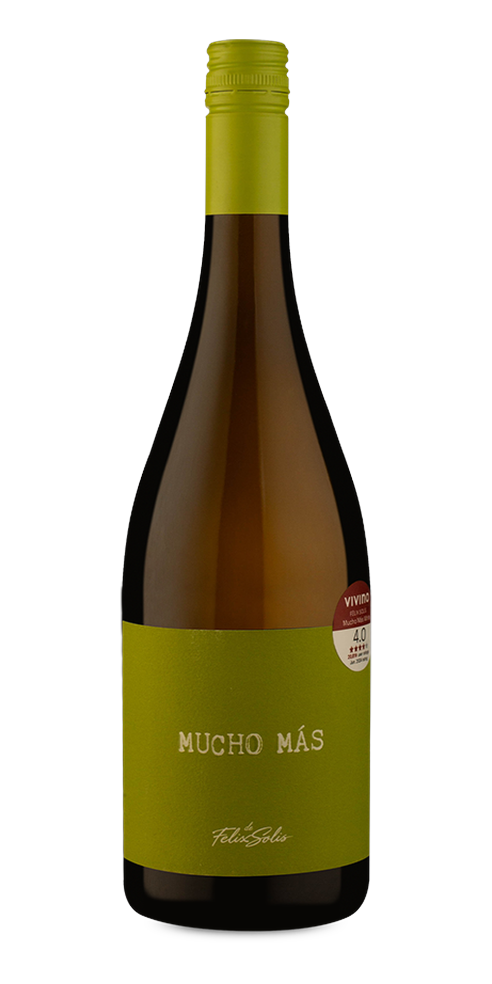 Garrafa do vinho Mucho Más Branco