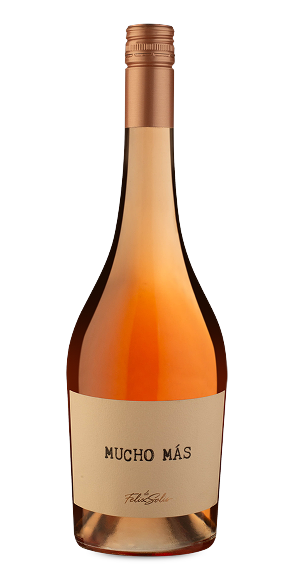 Garrafa do vinho Mucho Más Rosé