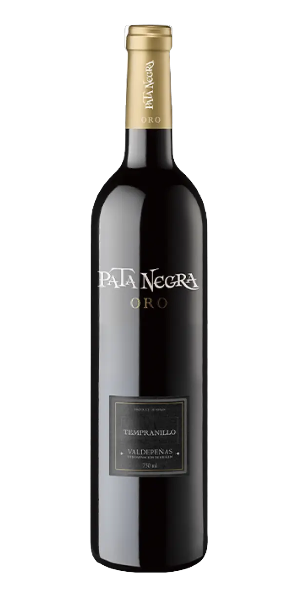 Garrafa do vinho Pata Negra Oro DO Valdepeñas