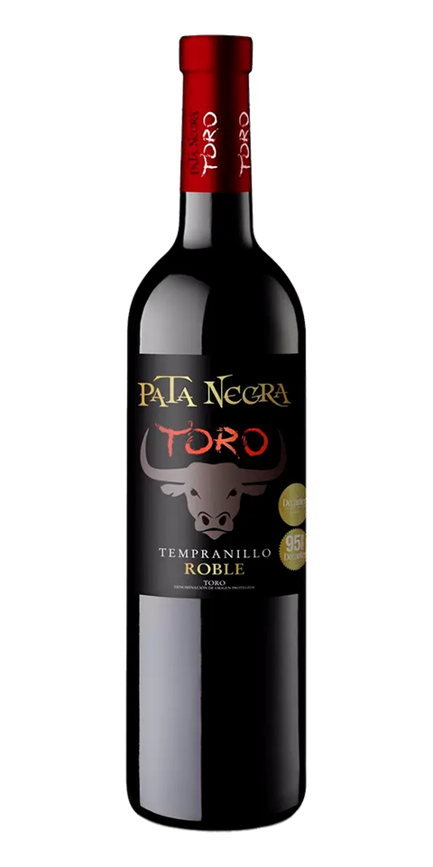 Garrafa do vinho Pata Negra Toro Roble DO Valdepeñas