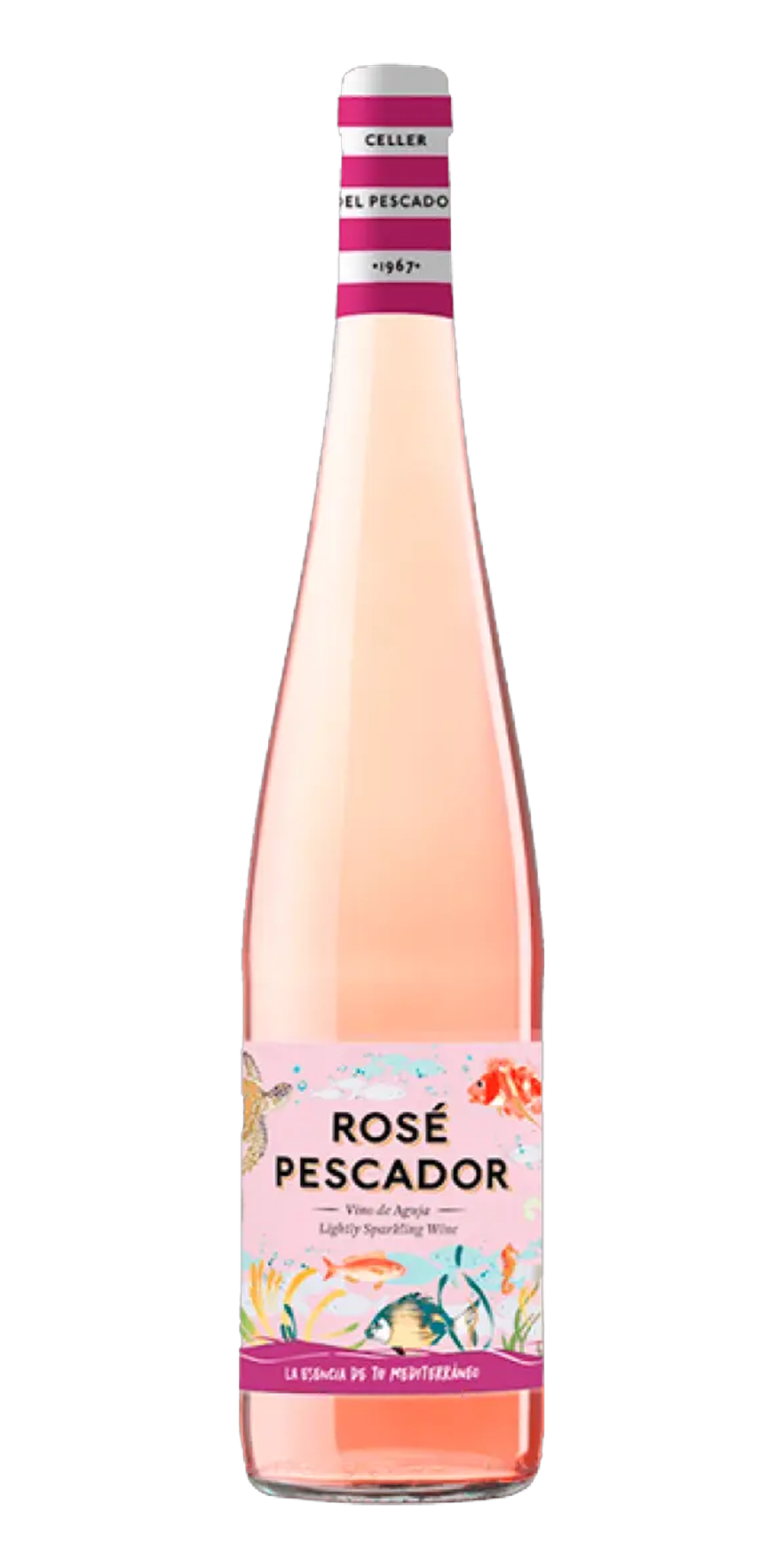 Garrafa do vinho Pescador Rosé