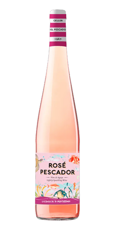 Garrafa do vinho Pescador Rosé