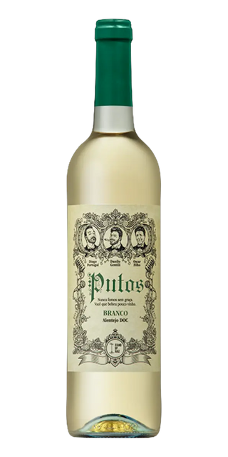 Garrafa do vinho Putos Branco Alentejo DOC