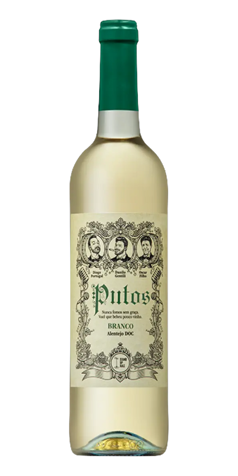 Garrafa do vinho Putos Branco Alentejo DOC