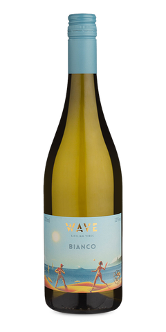 Garrafa do vinho Settesoli Wave Branco