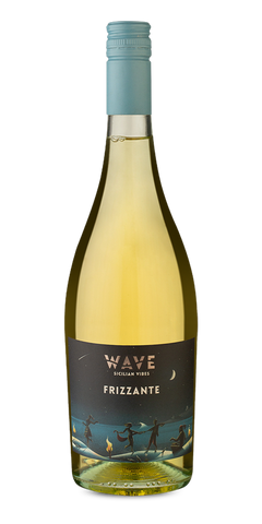 Garrafa do vinho Settesoli Wave Frisante Branco