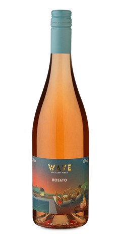 Garrafa do vinho Settesoli Wave Rosé