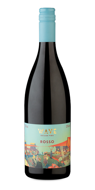 Garrafa do vinho Settesoli Wave Tinto