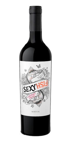 Garrafa do vinho Sexy Fish Cabernet Franc