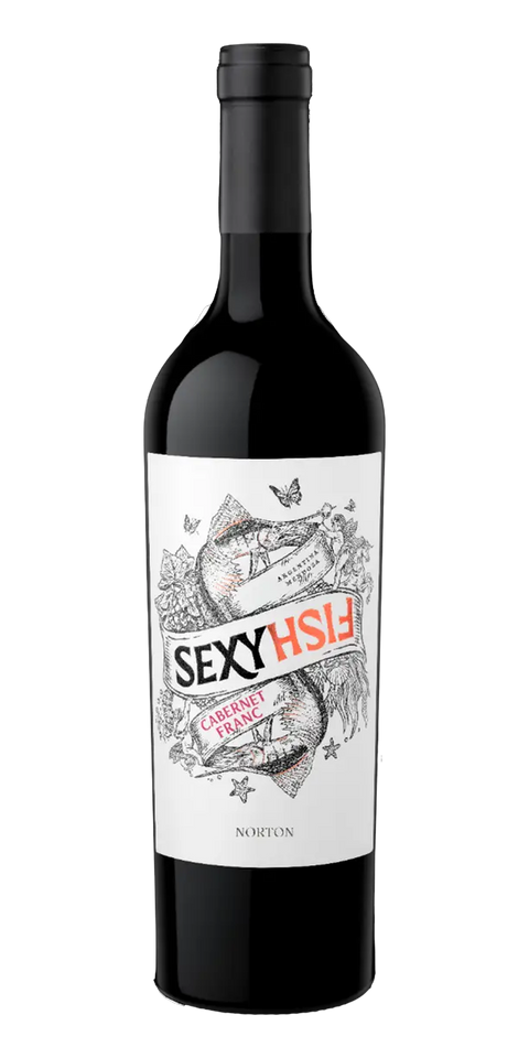 Garrafa do vinho Sexy Fish Cabernet Franc