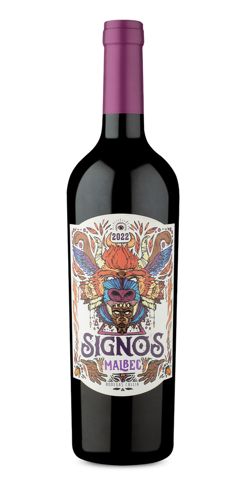 Garrafa do vinho Signos Malbec