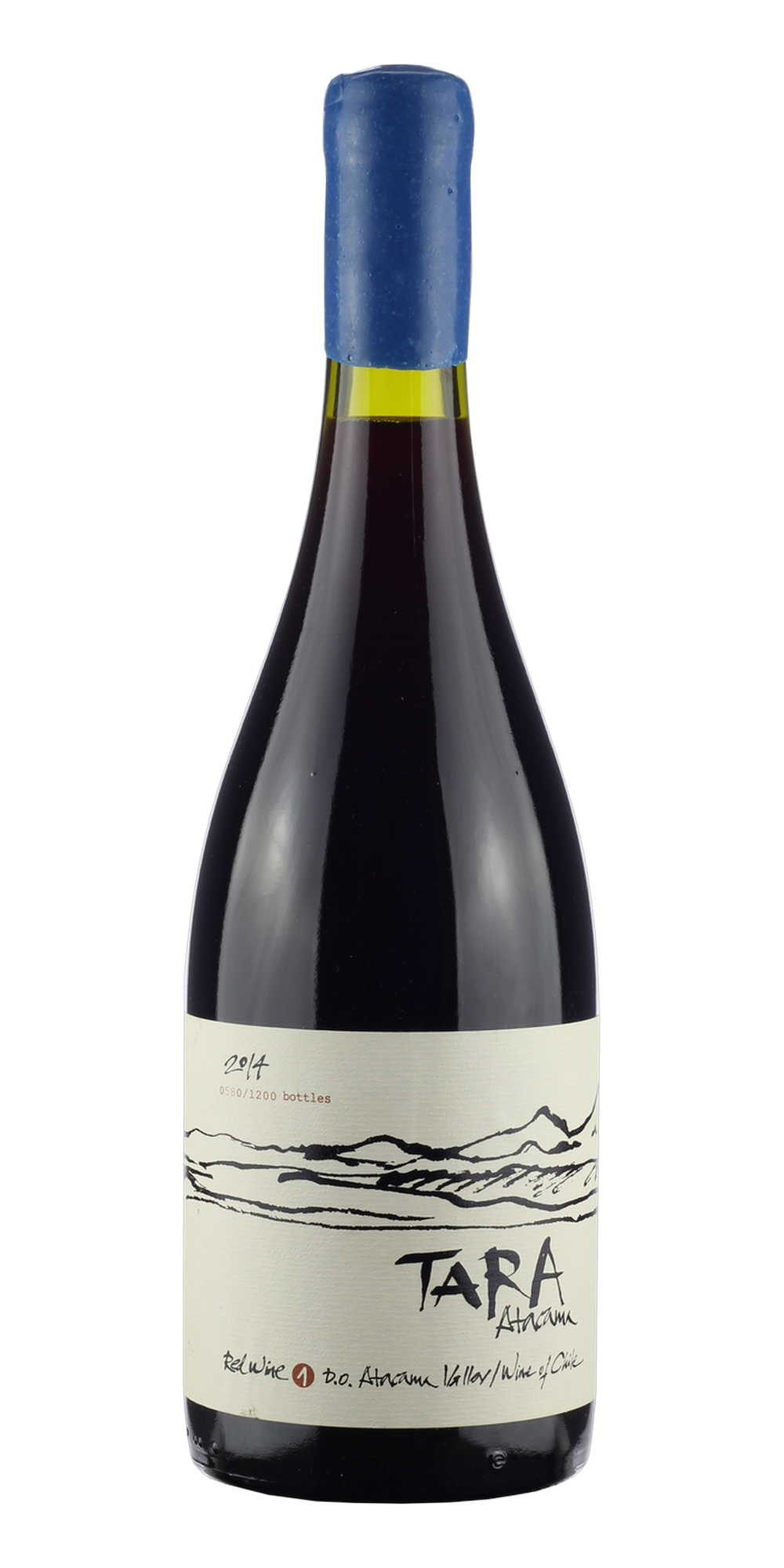 Garrafa do vinho Tara Atacama Pinot Noir