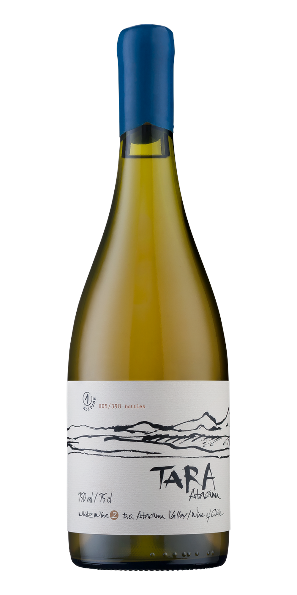 Garrafa do vinho Tara Atacama Viognier