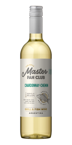 Garrafa do vinho The Grill Master Fan Club Branco